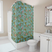 Rideaux De Douche William Morris Oiseaux et fleurs (En situation)