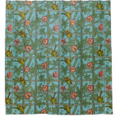 Rideaux De Douche William Morris Oiseaux et fleurs (Devant)