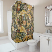 Rideaux De Douche William Morris Owl et Acanthus (En situation)