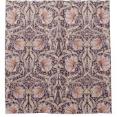 Rideaux De Douche William Morris, pimpernel brun, Art nouveau (Devant)