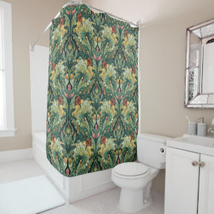Rideaux De Douche William Morris Seaweed Art nouveau floral vintage