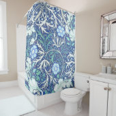 Rideaux De Douche William Morris Seaweed Blue (En situation)