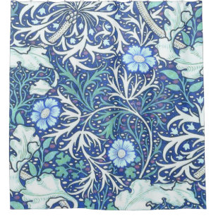 Rideaux De Douche William Morris Seaweed Blue