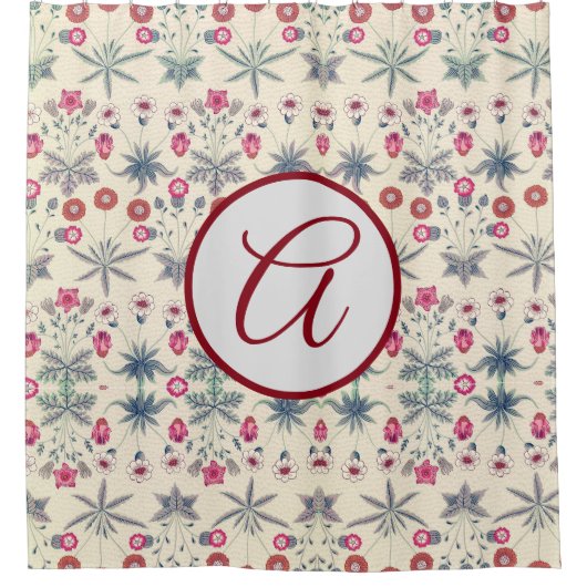 Rideaux De Douche William Morris SHOWER CURTAIN AVEC INITIAL (Devant)