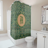 Rideaux De Douche William Morris SHOWER CURTAIN INITIALE PERSONNALIS (En situation)