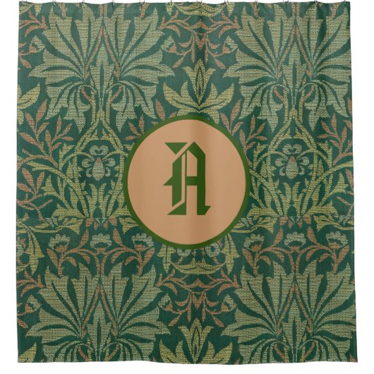 Rideaux De Douche William Morris SHOWER CURTAIN INITIALE PERSONNALIS (Devant)