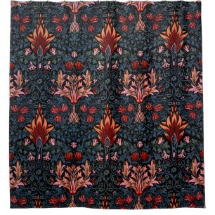 Rideaux De Douche William Morris Snakeshead Dark Motif