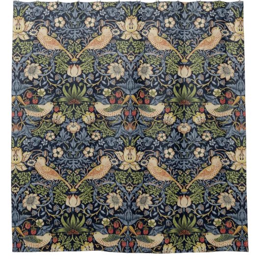 Rideaux De Douche William Morris Strawberry Thief (Devant)