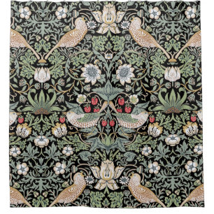 Rideaux De Douche William Morris Strawberry Thief I Black Birds