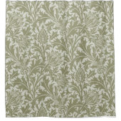 Rideaux De Douche William Morris Thistle Sage Green Motif (Devant)