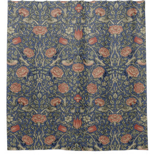 Rideaux De Douche William Morris Tudor Fond d'écran Rose