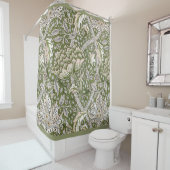 Rideaux De Douche William Morris Windrush fleurs florales classique (En situation)