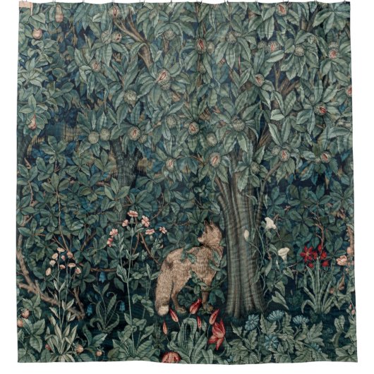 Rideaux De Douche William Morris Woodland Tapestry Fox (Devant)