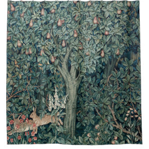 Rideaux De Douche William Morris Woodland Tapestry Rabbits