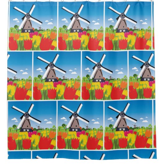 Rideaux De Douche Windmill (Devant)