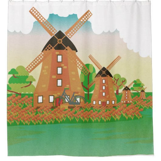 Rideaux De Douche Windmill (Devant)