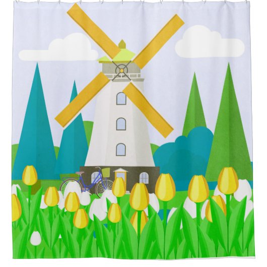 Rideaux De Douche Windmill (Devant)