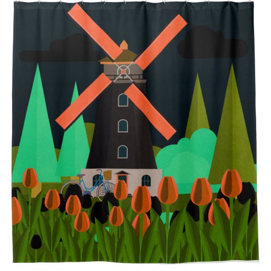 Rideaux De Douche Windmill (Devant)