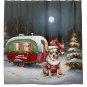 Rideaux De Douche Winter Chihuahua Caravan Christmas Adventure (Devant)