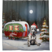 Rideaux De Douche Winter Great Dane Caravan Christmas Adventure (Devant)