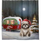 Rideaux De Douche Winter Havanese Caravan Christmas Adventure (Devant)