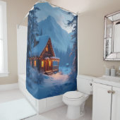 Rideaux De Douche Winter Hearth -  (En situation)