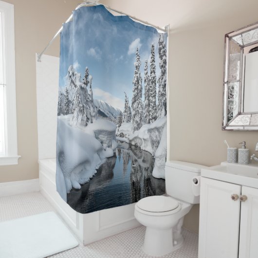 Rideaux De Douche Winter Wonderland (En situation)