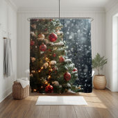 Rideaux De Douche Winter Wonderland Christmas Shower Curtain