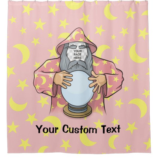Rideaux De Douche Wizard with your face (Devant)