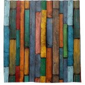 Rideaux De Douche Wood Planks Shower Curtain (Devant)