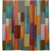 Rideaux De Douche Wood Planks Shower Curtain (Devant)