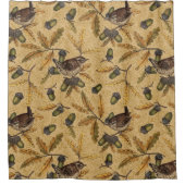 Rideaux De Douche Wrens et glands sur le miel (Devant)