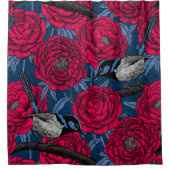 Rideaux De Douche Wrens in the peonies (Devant)