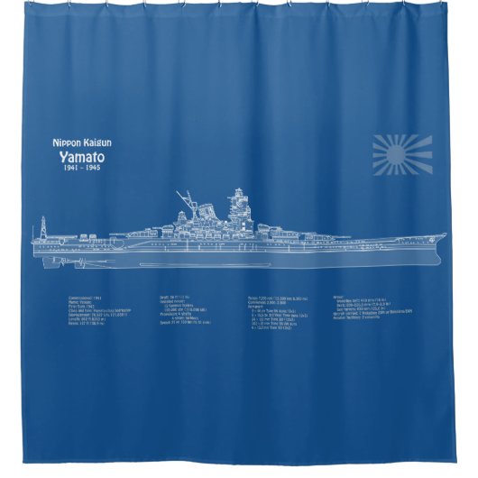 Rideaux De Douche Yamato - Plan de plan d'expédition ABD (Devant)