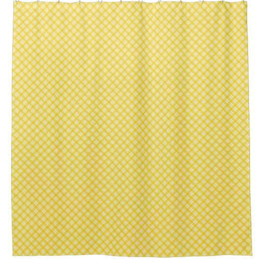 Rideaux De Douche Yellow and white geometric-patterned shower  (Devant)