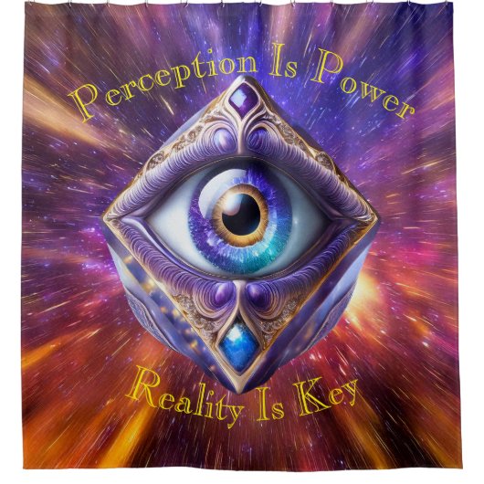 Rideaux De Douche Yeux de l'univers 08a (Devant)