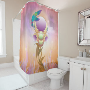 RIDEAUX DE DOUCHE YEUX HUMMINGBIRD POUR IRIS