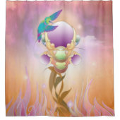 RIDEAUX DE DOUCHE YEUX HUMMINGBIRD POUR IRIS (Devant)