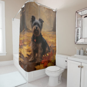 Rideaux De Douche Yorkipoo à l'automne Feuilles automne Inspire