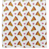 Rideaux De Douche Yummy Pizza Slices Motif (Devant)