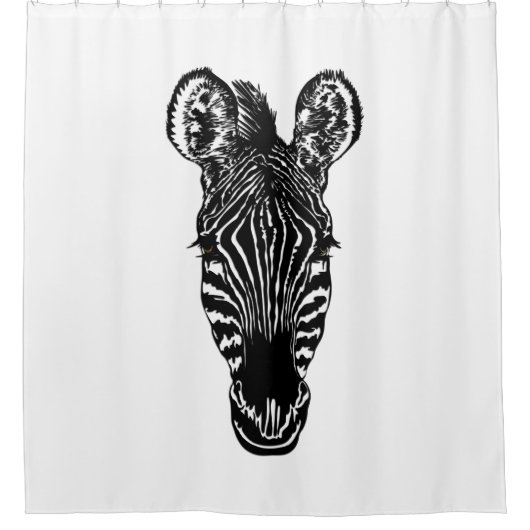 Rideaux De Douche Zebra Head (Devant)