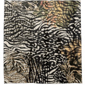 Rideaux De Douche Zebra Print Shower Curtain (Devant)