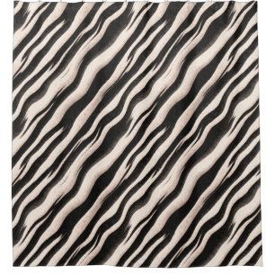 Rideaux De Douche Zebra raye une texture transparente + vos idées