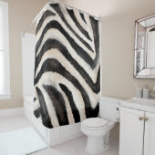 Rideaux De Douche Zebra Texture : Dessin à la main, Africain. (En situation)