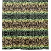 Rideaux De Douche Zèbres dans la forêt (Devant)