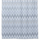 Rideaux De Douche Zigzag bleu clair (Devant)