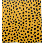 Rideaux De Douche Zones de guépard orange noir (Devant)