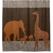 Rideaux De Douche Zoo de Brown Safari (Devant)