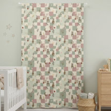 Rideaux de nurserie Cottagecore fantaisie lapin pa