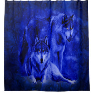 Rideaux en douche de loups d'hiver